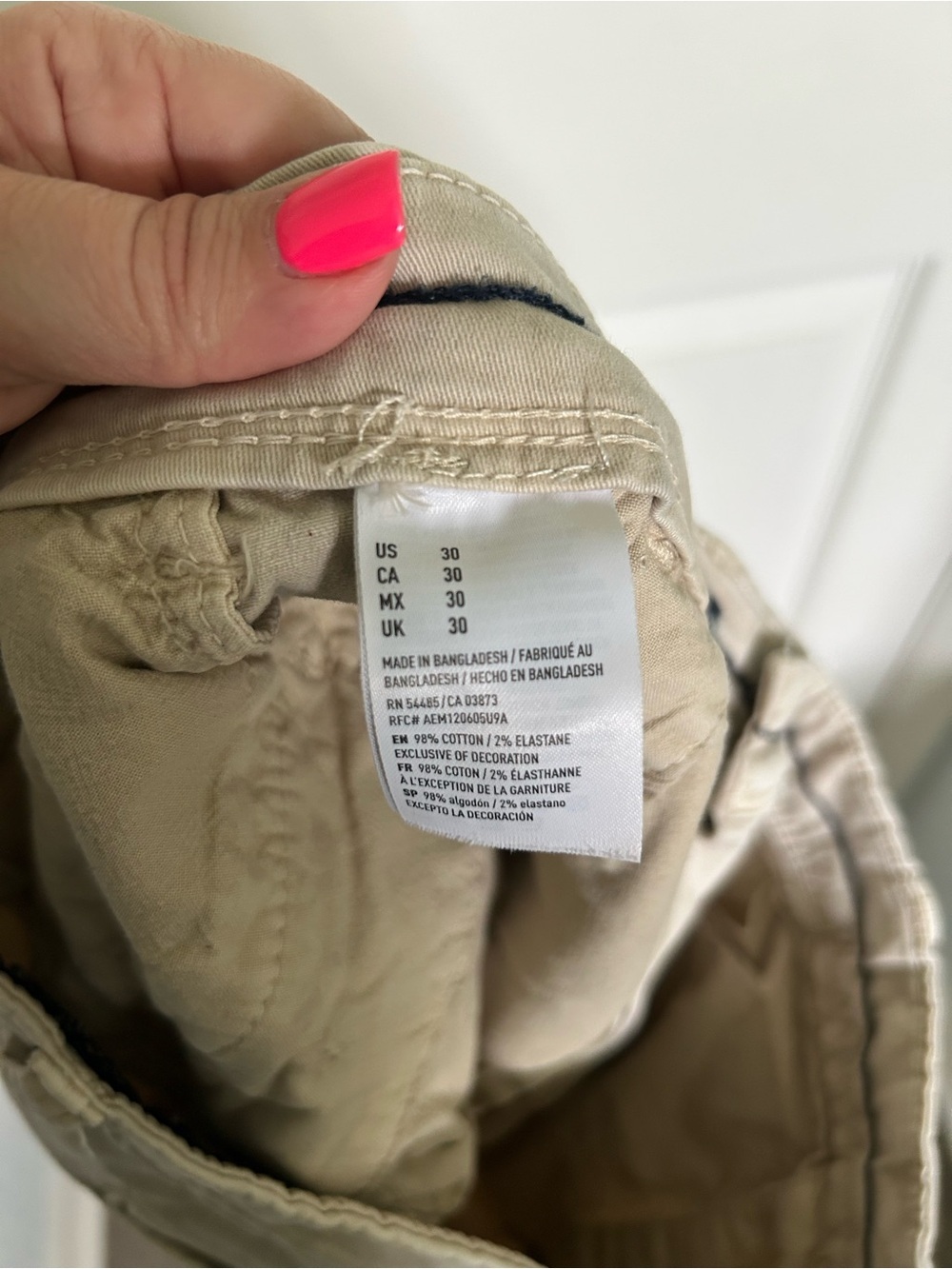 American Eagle Outfitters Khaki Shorts| Men’s Size 30 - Picture 5 of 5